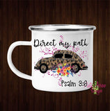 Direct my Path Coffee Mug - 11 oz. Camp Cup Mug Stainless Steel - Mug