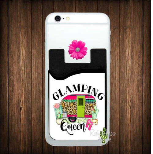 Glamping Queen Cell Phone Card Caddy - Card Caddy
