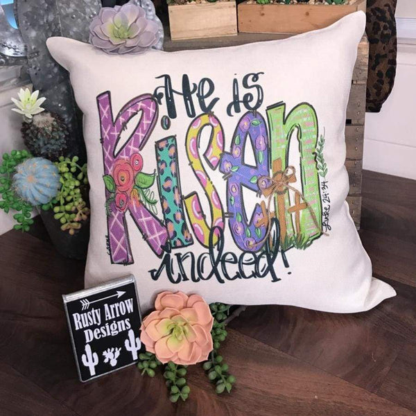 He is Risen Indeed Decorative Throw Pillow - Pillow