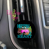 Hippie Heart Car Vent Clip