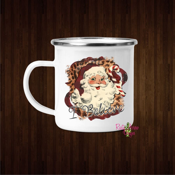 I Believe Santa 11oz Metal Camp Mug - Mug