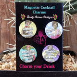 I’ll Drink to That Magnetic Cocktail Charms