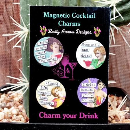Cowgirl at Heart Magnetic Cocktail Charms