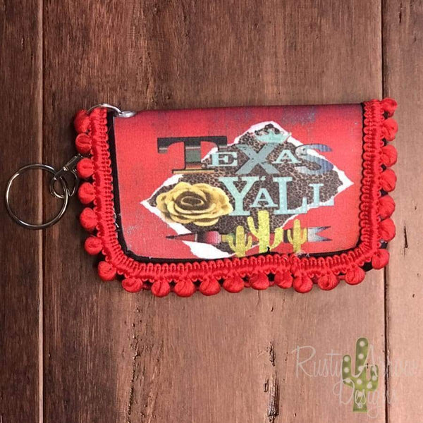 Key Chain Wallet - Texas Yall