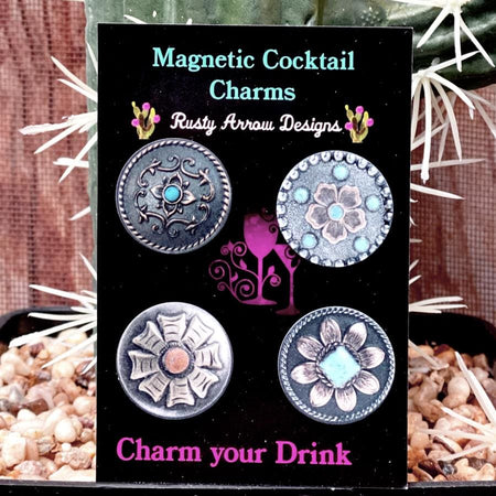 Serape Cactus Magnetic Cocktail Charms