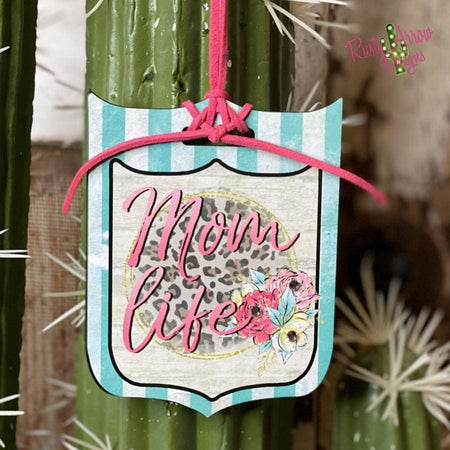 Desert Nights Cactus Rear View Mirror Charm, Bag Tag, or Christmas Ornament