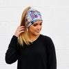 Multi Color Peek-A-Boo Messy Bun Beanies