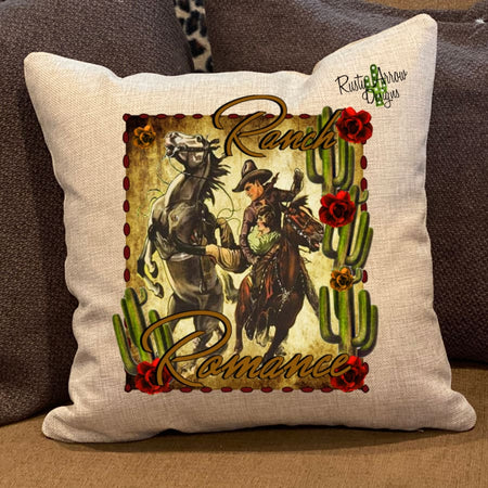 Serape Christmas Cactus Pillow Cover