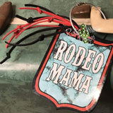 Rodeo Vegas NFR Luggage Tags - Turquoise Rodeo Mama / Printed