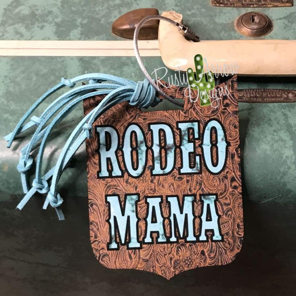 Rodeo Vegas NFR Luggage Tags - Tooled Rodeo Mama / Printed