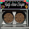 Set Of 2 Car Coasters Cheetah Print Sandstone Car Coasters Rubber Car Coasters Cork Car Coasters Car Decor Car Accessories - Car Coasters
