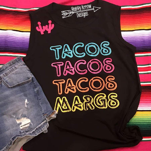 Tacos Tacos Tacos Margs Tank Top - Tee Shirt
