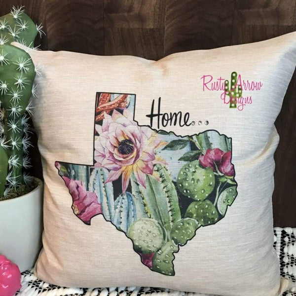 Texas is Home Pillow Cover - pillows