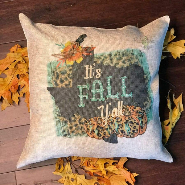 Texas Its Fall Yall Pillow Cover - Pillow