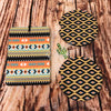 Tribal Air Freshener and Coaster Set Yellow 2 - Air Freshener