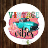 Truck Vintage Vibes Set of 2 Car Coasters - Car Coasters