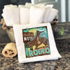 Western Motel Rodeo Waffle Weave Tea Towel