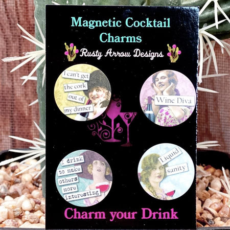 I'll Drink to That Magnetic Cocktail Charms